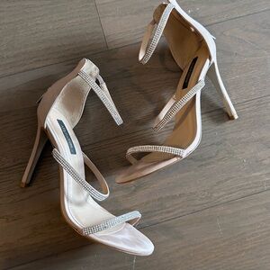 Ava & Aiden 3 Strap rhinestone heels